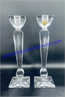 Set of Galway Crystal Candlesticks