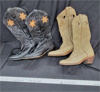 2 Pairs of Cowboy Boots