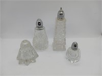 Glass / Crystal Salt and Pepper lot