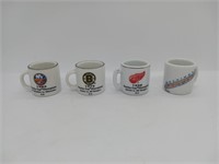 Hockey Mini Mug of 4 Lot A