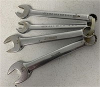4 Snap-on Combination Wrenches,5/8,7/18,9/16
