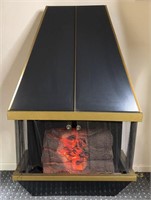 VTG Mid Century Modern Electric Fireplace