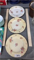 Three China plates