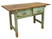 RUSTIC SPANISH DISTRESSED FINISH WORK TABLE