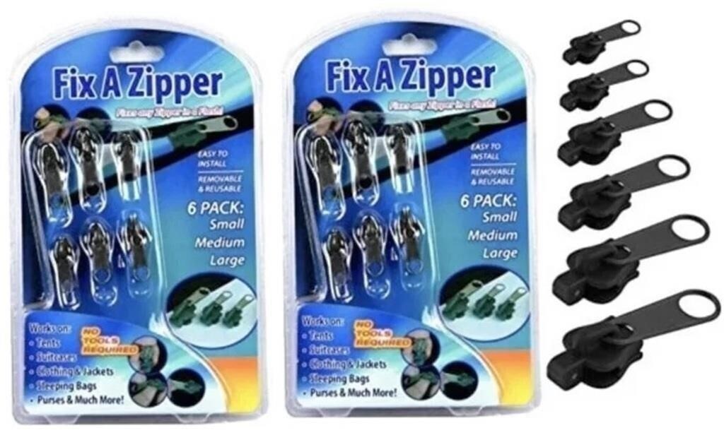 2X6, Universal Zipper Repair Replacement Kit