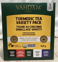 Vahdam Tumeric Tea Variety Pack (missing 20 Bags)