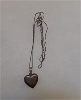 Sterling silver heart lockett