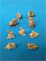 Bunnies - 9 Rabbits No Manufacture's Mark
