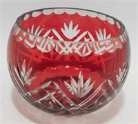 * Ruby Cut to Clear Bowl