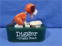 Vintage Wind-up Digger Doggy Bank