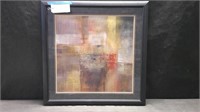 FRAMED ABSTRACT PRINT - 31 X 31