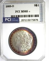1883-O Morgan PCI MS65+ Excellent Toning