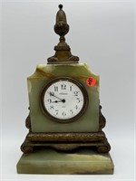 INSONIA WIND UP 8 -DAY MARBLE TABLE TOP CLOCK