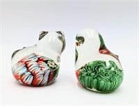 Set of Murano Glass Birds