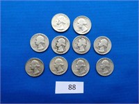 10 Silver quarters