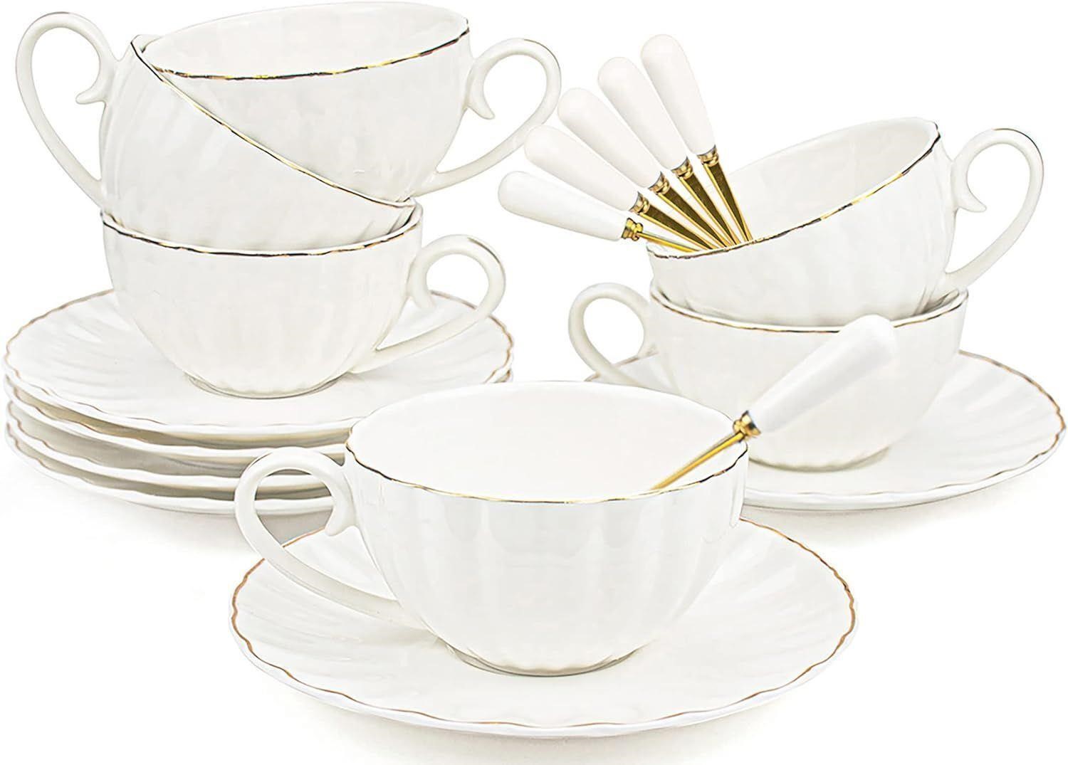 NEW $50 Royal Tea Cups and Saucers 6 Set