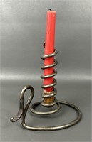 Hand Forged Steel Spiral Courting Candle