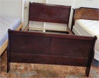 QUEEN SLEIGH STYLE BED-HEAD, FOOT, RAILS