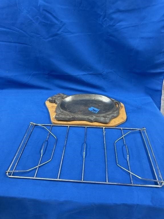 Metal Fajita Pan & wire rack