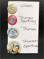 2 BAGS OF PRESIDENTIAL BUTTONS