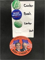 2 BAGS OF PRESIDENTIAL BUTTONS