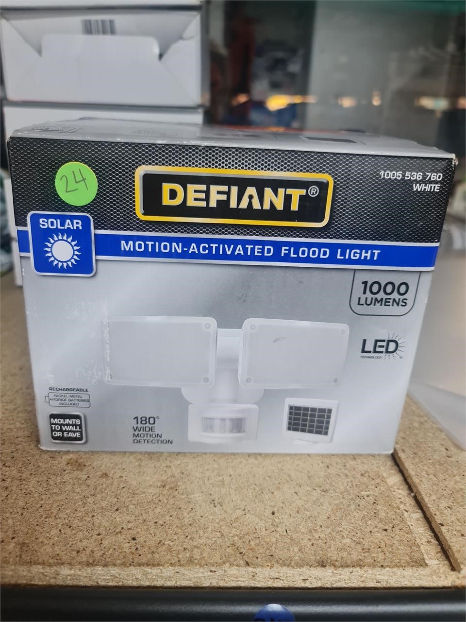Motion activated flood light