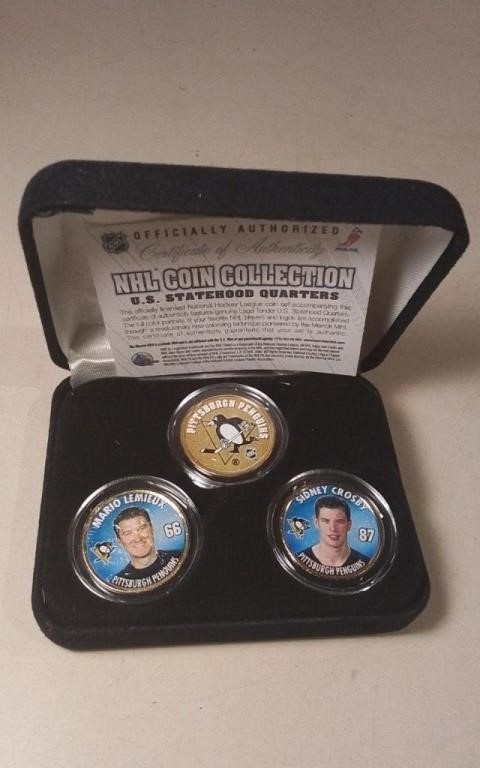 NHL Coin Collection US Statehood Quarters W/ COA