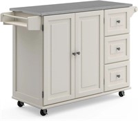 Homestyles Kitchen Cart with S.S. Metal Top