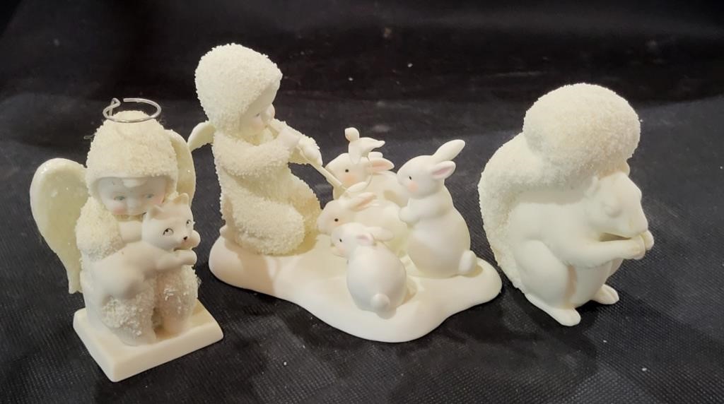 Dept 56 Animal Theme Snow Baby Figurines