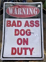 Metal Sign, Dog