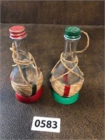 Salt & Pepper Wine bottles as pictured