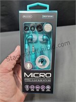 Sentry Ear Buds With Mic LT Blue