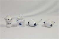 Lot of Four Miniature UCGC Porcelain Articles