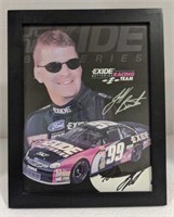 Jeff Burton Signature Framed