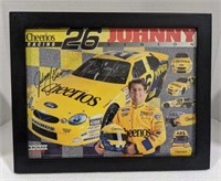 Johnny Benson Framed Signature