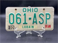 Ohio license plate