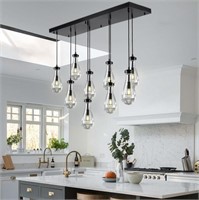 Raindrop 9-Light Chandeliers For Dining Room