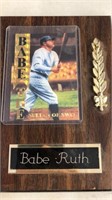 Babe Ruth Sultan of Swat Baseball Card Plaque