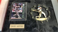 David Justice Clock w/Card