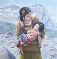 GREGORY PERILLO "PEACE LITTLE BEAVER" PAINTING