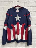 Marvel Universe Captain America Costume Hoodie L