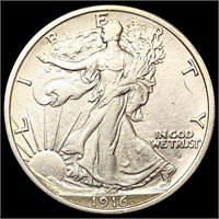 1916-D Walking Liberty Half Dollar CLOSELY