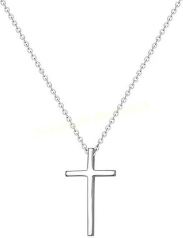 Havopso 18K Gold Plated CZ Cross -White Gold