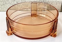 Pink Glass Dish (Round)