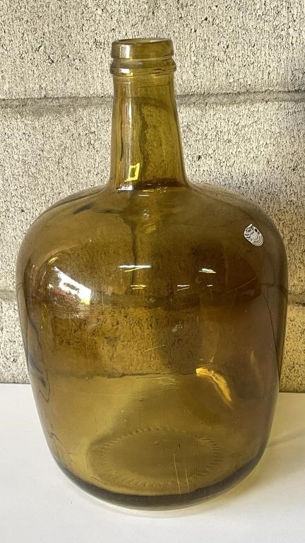 Vtg. Vitrocolor Recycled Art Glass Jug/Bottle