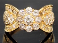 18kt Gold 1.50 ct Brilliant Natural Diamond Ring
