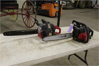 (2) Craftsman 18" 42cc Chainsaws, Unknown