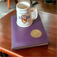 1966 Rider College Fraternity Stein & Yearbook