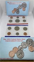 1994 US Mint UNCIRCULATED P & D coin sets