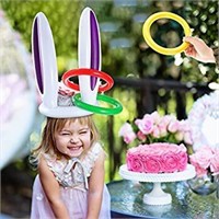 4 packs of 4 Inflatable Bunny Rabbit Ear Ring